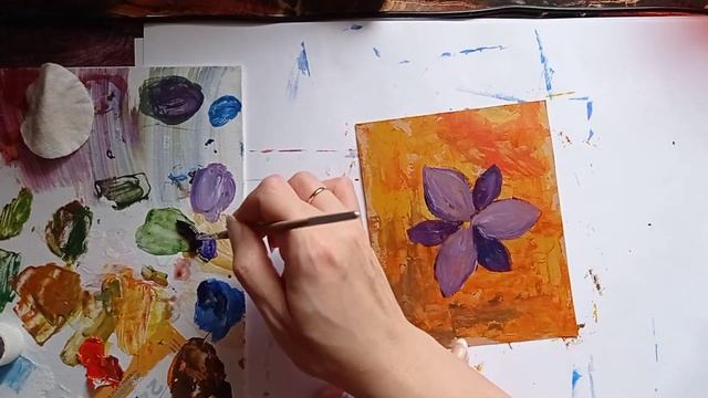 Арт-цветок | Рисование для начинающих смотреть онлайн