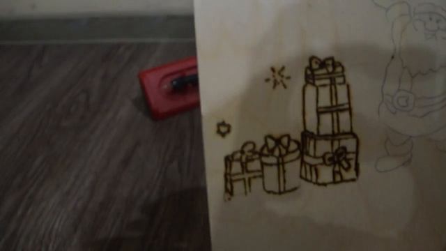 Выжигаем рисунок выжигателем . смотреть онлайн