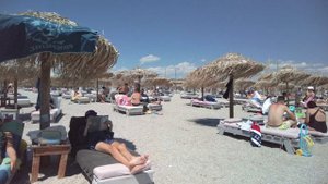 2022 Ammos Blue Beach Mamaia Nord 4K UHD Beach Walk Part 1