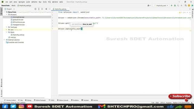 #16 Selenium with Python | Implicitly Wait Method Explained