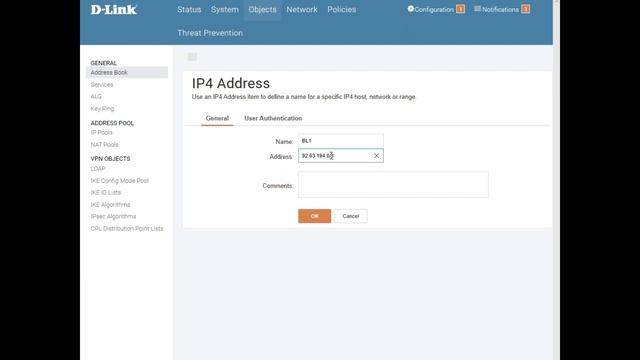 Как заблокировать внешние ip-подключения на Dlink DFL 260E/860E/1660/2560.