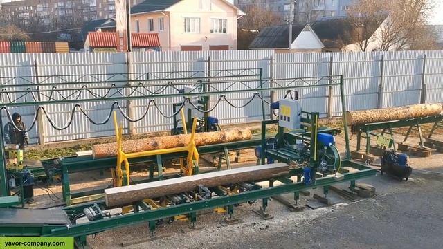 Лесопильная линия "Явір" (распиловочный комплекс) - пилорама ПЛП-11 смотреть онлайн