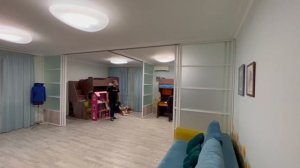 Перегородка для зонирования комнаты на 3 зоны