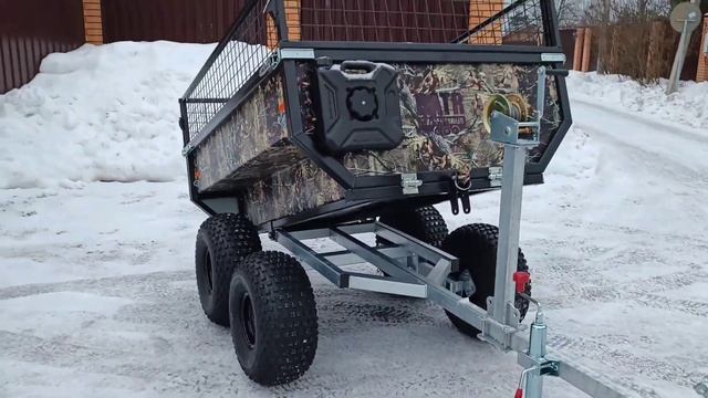 Самосвальный прицеп для квадроцикла BATR 1700 professional смотреть онлайн