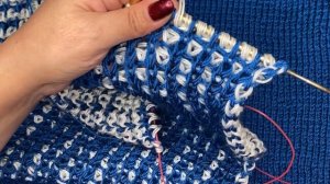 Двухцветный, двухсторонний снуд спицами !!!