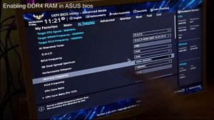 Enabling Memory in an ASUS bios (enabling RAM/DDR4)