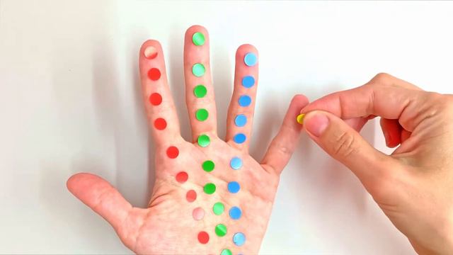 Красный пальчик - Учим цвета - Семья пальчиков - Поиграем с пальчиками смотреть онлайн