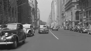 Нью Йорк, Манхеттен 1945 г. (реставрация 4К)