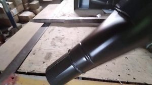 Жестяные работы . Воронка с квадратного на круглый.