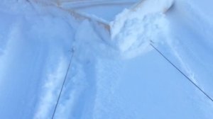 Чистим снег- Нива+волокуша