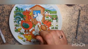 Вата в технике декупаж.