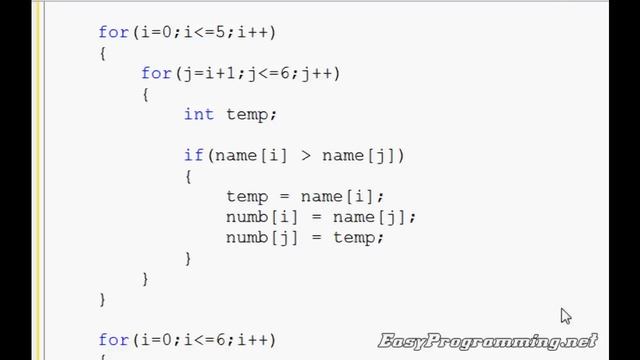 Easy Programming - Beginner C++ Tutorials - The Index Sort (24)