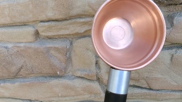 Ковш для бани медный с берёзовой ручкой. смотреть онлайн