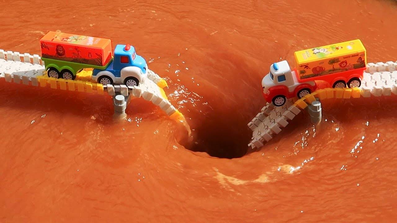 Два контейнеровоза Встречаются на мосту смотреть онлайн