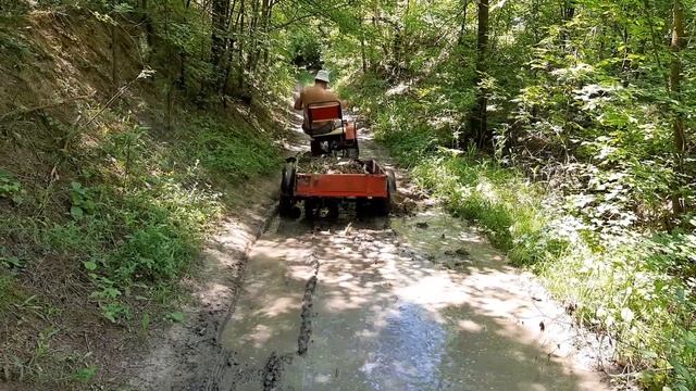 Мотоблок «Мотор Сич МБ-6ДЕ» (дизель) с адаптером по бездорожью. Лето 2020 смотреть онлайн