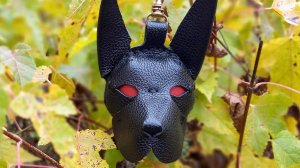 Брелоки собаки из кожи ручная работа