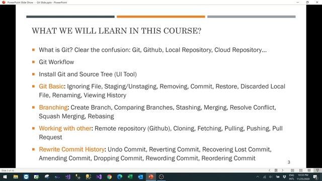Part 1.  Introduction to the course. Git command line and Source Tree