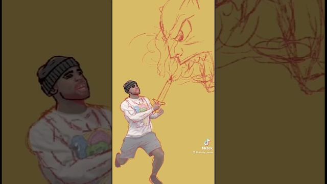 What to do when you feel unmotivated to draw | Tiktok Art on IPad Pro