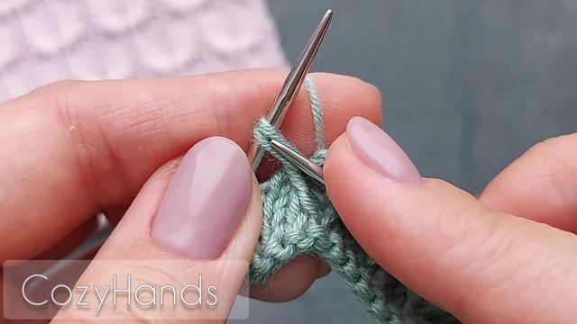 Нежный узор спицами для вязания женских и детских изделий / Листья на лицевой глади
