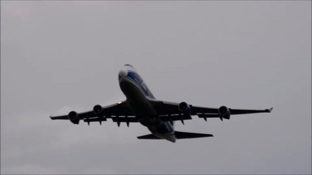 Boeing 747-400F AirBridgeCargo взлёт из Шереметьево
