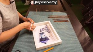Рама-аквариум для папертоль, "Рустико" и "Мадейра