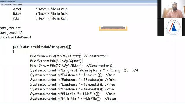 Java Lecture 53(java.io package , File class , File class constructors , File class methods)