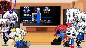 Reaction to the Glitch Time Trio / реакция персонажей Андертейла на Глючное Трио