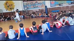 Мастер-класс для юных вольников от известного борца вольного стиля,чемпиона Европы Заура Батаева