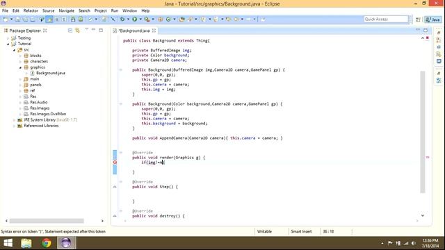Java Game Development: #9 Background смотреть онлайн