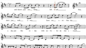 a-ha - Summer Moved On, C-Instrument Play-along.