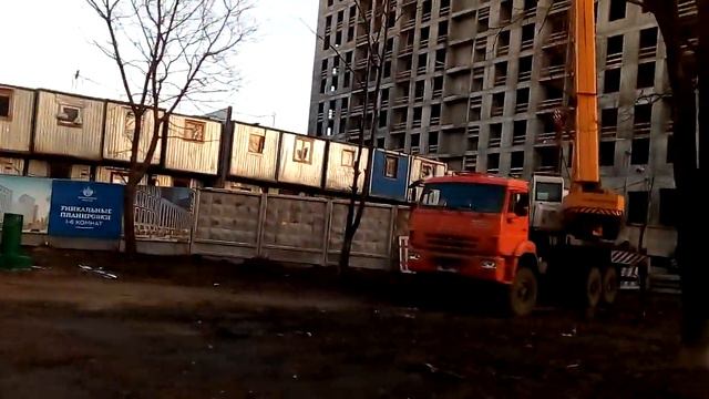 Москва 1757 Новоалексеевская улица, ЖК Серебряный Фонтан зима день