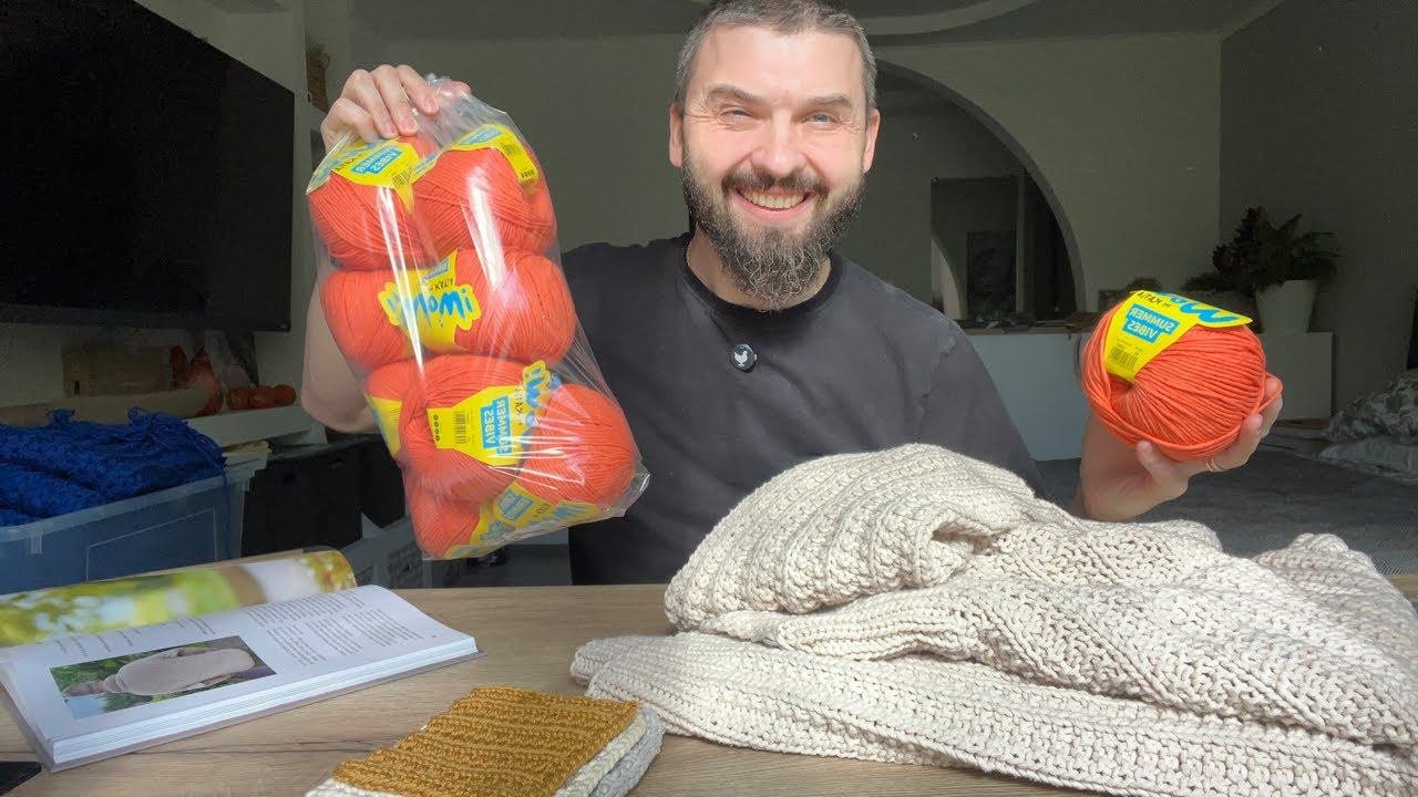 Вяжем образец из новой пряжи! Дневник вязайнера!