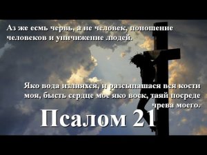 21 псалом с толкованием. Молитвенное взывание Спасителя к Отцу во время крестных страданий.