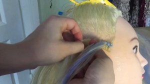 Брейды на висок с канекалоном