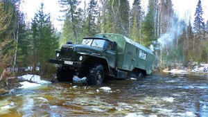 Весенняя экспедиция на УРАЛ 4320 с кунгом по зимним дорогам. РАЗВЕДКА ДОРОГ. #1 ural 4320