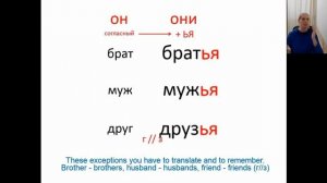 Plural of nouns. Exceptions / Множественное число. Исключения