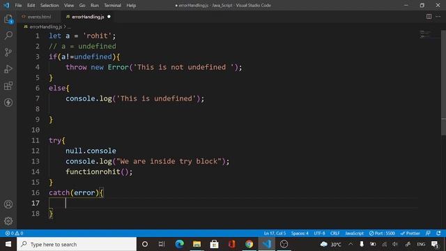 Error Handling in JavaScript | JavaScript Tutorial