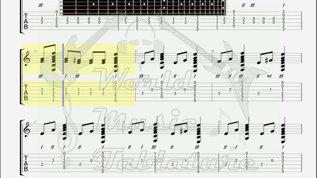 Deep Purple   Hallelujah GUITAR 1 TAB
