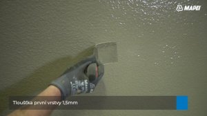 Hydroizolace nádrží pod úrovní terénu - PLANISEAL 88 strojní aplikace