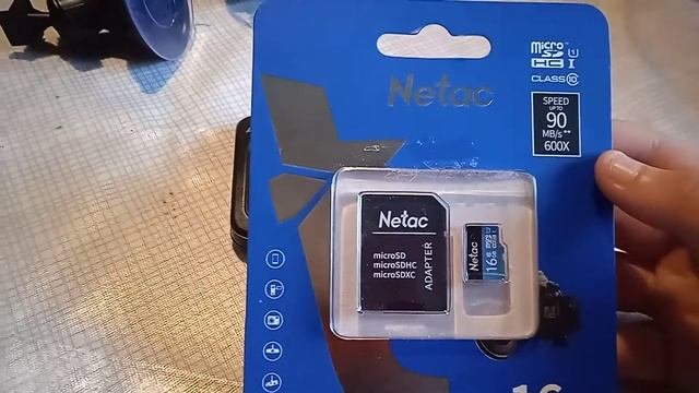 #обзорпосылки видео регистратор Digma и карта памяти Netac