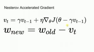 Nesterov's Accelerated Gradient