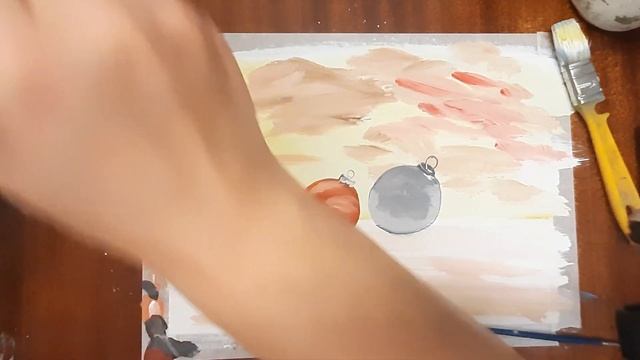 Как нарисовать новогодние шарики. Рисуем новогодние игрушки. Рисуем новогодний натюрморт.