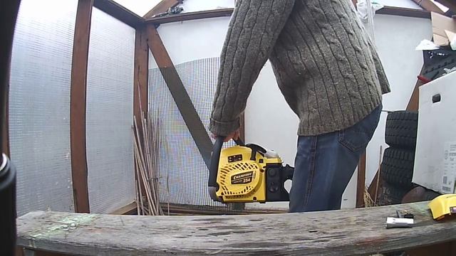 Бензопила Champion 254-18 покупка (пила из супермаркета) смотреть онлайн