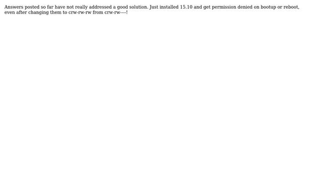 Ubuntu: /dev/ttyS\* permission denied смотреть онлайн
