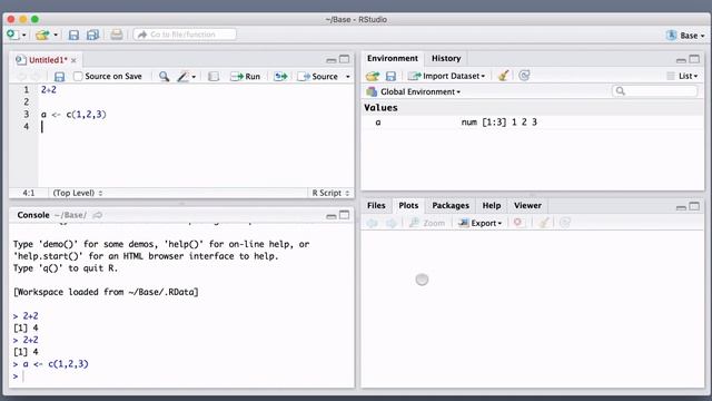 R and R Studio Workspace, R for Starters смотреть онлайн