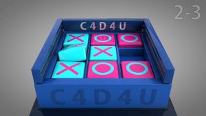 Softbody Tic Tac Toe V01 ❤️ C4D4U
