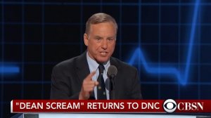 Howard Dean reprises his infamous scream