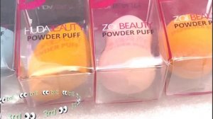 Makeup Sponges Set Blender Beauty Cosmetics Tool Flawless Facial Powder Puff Foundation Sponge