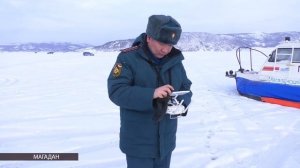 Магаданские спасатели предупреждают об опасности на льду