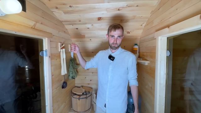 После этой бани улетаешь в космос. Чесночный пар? Продумана до мелочей. Квадро баня от Bochky